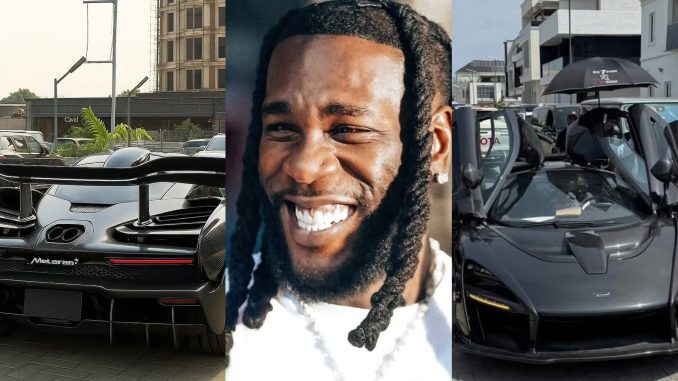 Burna Boy's McLaren Senna Car Spotted in Lagos