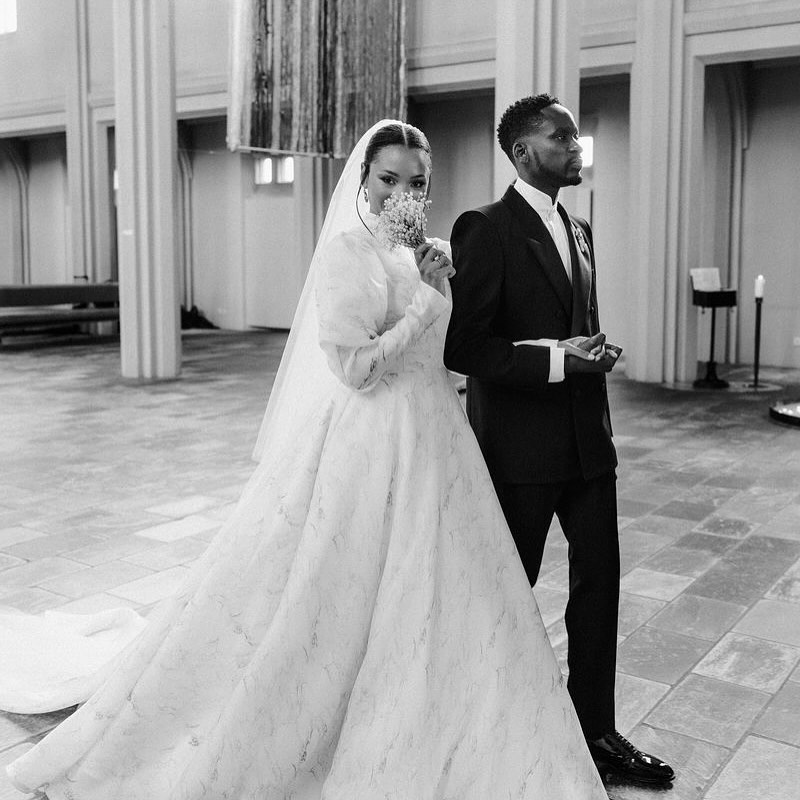 Photos From Mr Eazi and Temi Otedola’s Wedding in Iceland