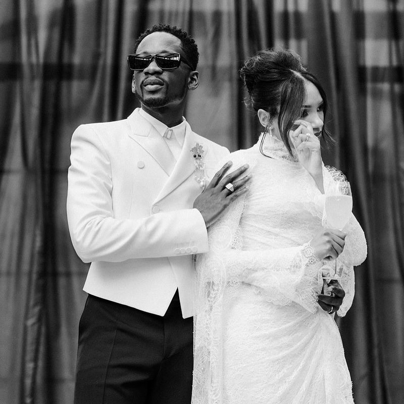 Photos From Mr Eazi and Temi Otedola’s Wedding in Iceland