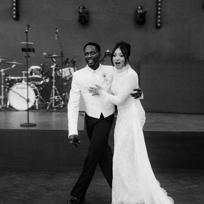 Photos From Mr Eazi and Temi Otedola’s Wedding in Iceland