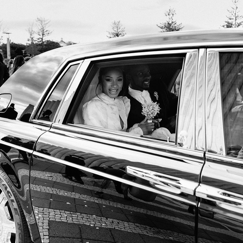 Photos From Mr Eazi and Temi Otedola’s Wedding in Iceland