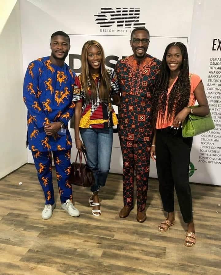 Photo of Dr. Pastor Tony Rapu with his three children (Uju, Kene, and Tobe)