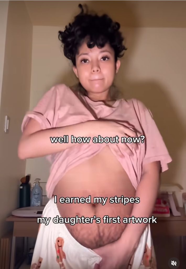 Lottie Bie Shows Her Real Mom Bod in Viral Video