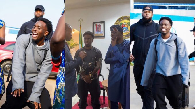 American Streamer Kai Cenat Returns to Nigeria for Second Visit, Meets Sanwo-Olu